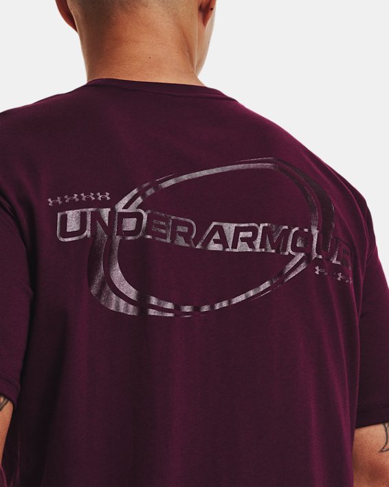 Men's UA Sportstyle Short Sleeve in Purple image number 3